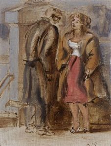 Man And Woman by Reginald Marsh