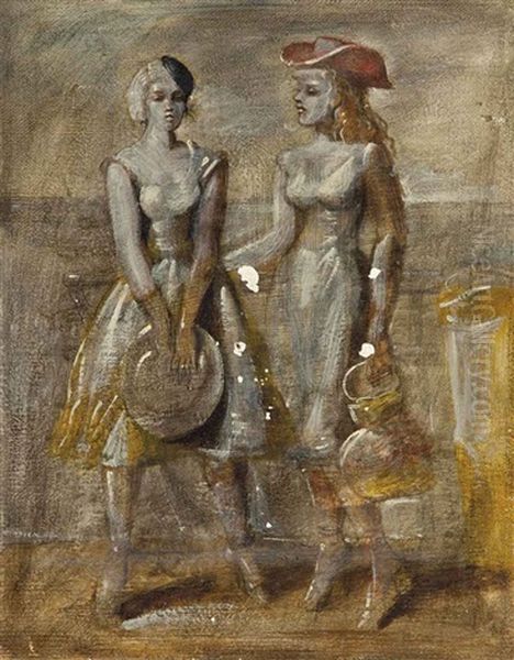 Untitled (two Elegant Women) (recto); Untitled (figure Study) (verso) - view 1