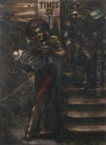 500, 000 Czechs On Nazi Front by Reginald Marsh