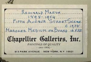 Fifth Avenue Street Scene by Reginald Marsh