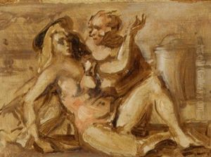 On The Beach, Coney Island by Reginald Marsh