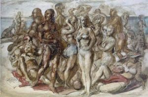 Coney Island Beach, No.2 by Reginald Marsh