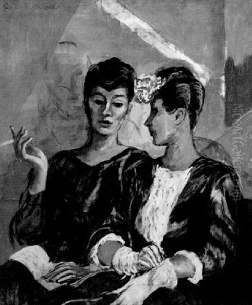 Two Women At The Theater - view 1
