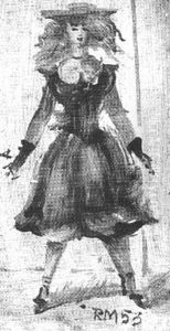 The Red Skirt by Reginald Marsh