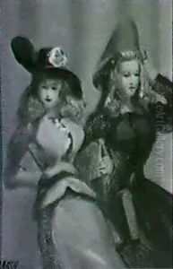 Ladies In Hats by Reginald Marsh