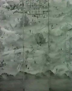 Golf Course Screen by Reginald Marsh