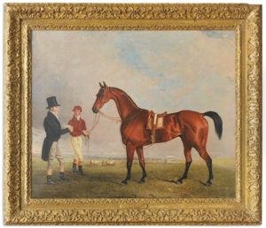 Mr. Day's "liston" With Sam And William Chifney At Bath Racecourse by Benjamin Marshall