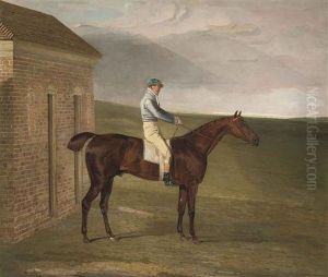 Burleigh, A Chestnut Racehorse, With Sam Chifney, At Newmarket by Benjamin Marshall