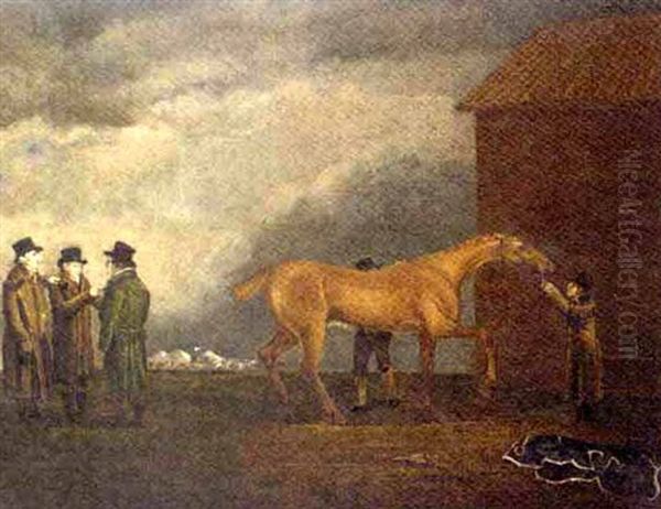 Rubbing Down "muly Moloch", With Portraits Of Trotter, Hardy And Simpson - view 1