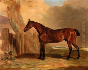 Old Favourite, A Bay Hunter In A Landscape Old Favourite, A Bay Hunter In A Landscape