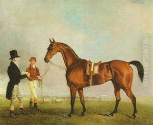 Mr. Day's "liston" With Sam And William Chifney At Bath Racecourse by Benjamin Marshall