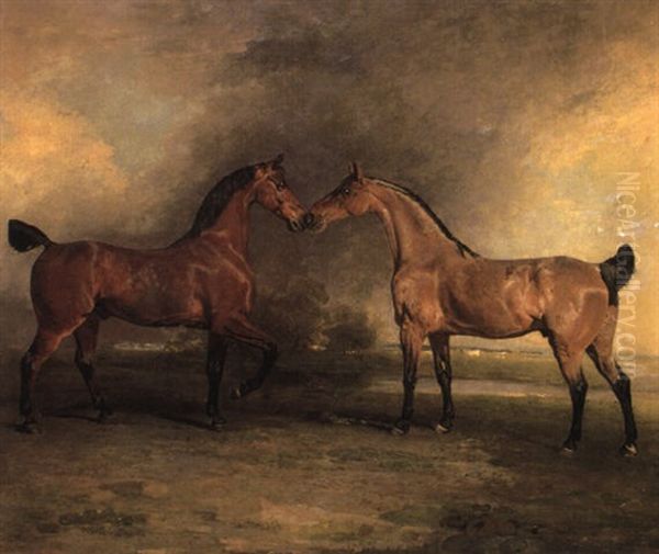 The Ninth Earl Of Linsey's Carriage Horses At Grass - view 1