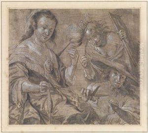 Le Tre Parche (the Three Fates) by Bernardo Strozzi