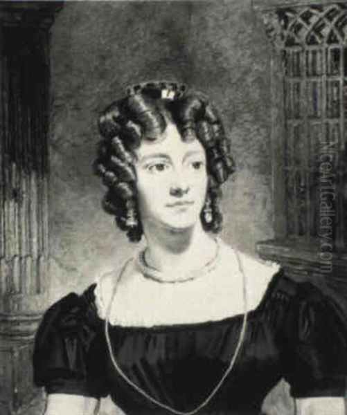 Portrait Of The Artist's Wife, Half Length - view 1