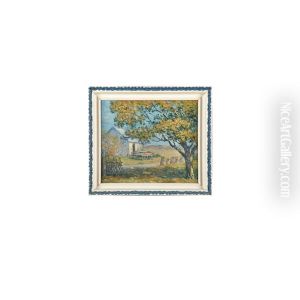Summer Landscape ; Winter Town Road (2 Works) by Clark S. Marshall
