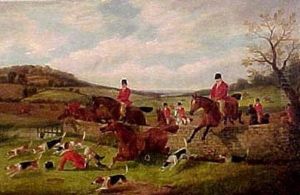 Fox Hunting Scene by Herbert Menzies Marshall