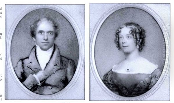 Portrait Of Elizabeth Jane Marshall (+ Portrait Of Thomas Marshall, 1829; Pair) - view 1