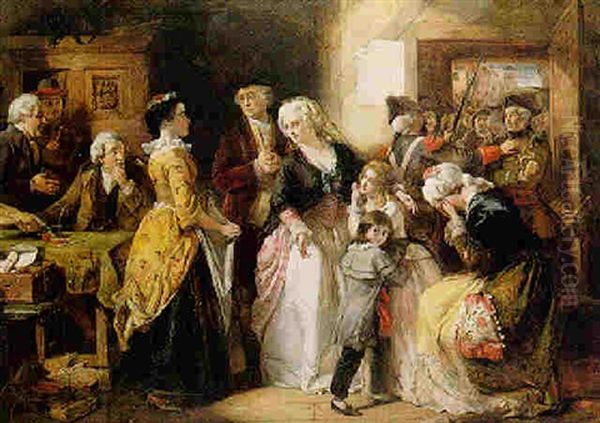 The Arrest Of Louis Xvi And His Family At The House Of The Registrar Of Passports, At Varennes In June, 1791 - view 1