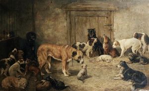 Temporary Lodgings Down At The Dogs Home by William Elstob Marshall