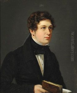 Portrait Of Vicar Jacob Nansen by Wilhelm Nicolai Marstrand