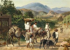 Italian Farmers On Their Way To Town
