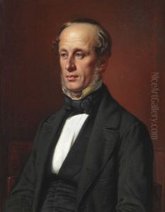 Portrait Of The Artist's Oldest Brother, Otto Marstrand (1809-1891) by Wilhelm Nicolai Marstrand