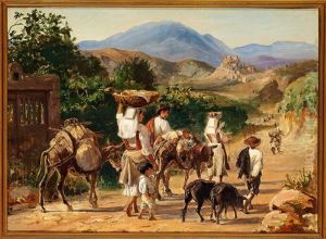Italian Farmers On Their Way To Town