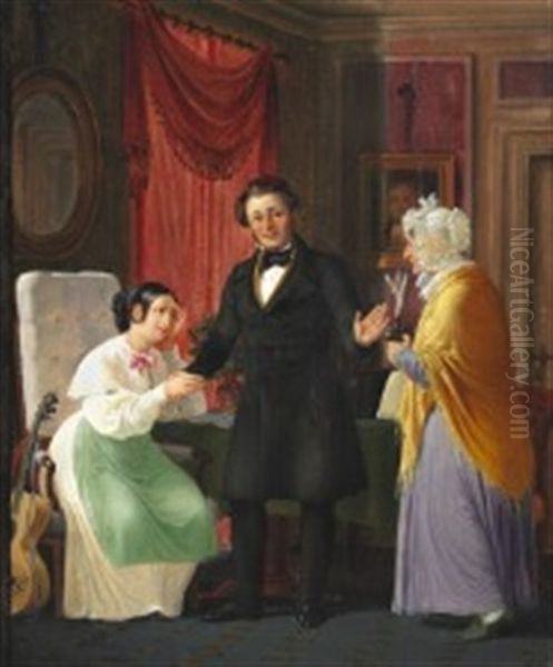 Interior With Three Persons - view 1