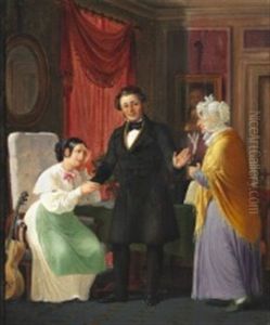 Interior With Three Persons