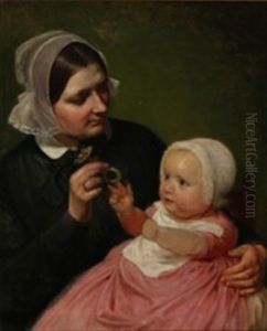 The Artist's Wife And Son Poul