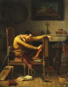 Don Quixote Studying A Novel Of Chivalry