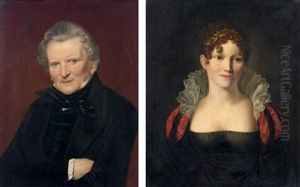 Portraits Presumes De Monsieur Et Madame Birel (pair)
