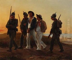 Matroserne Schroder Og Jensen, Der Fra Briggen Najaden Er Roet Ind Til Slesvig For At Rekognoscere Og Taget Til Fange Af Insurgenterne, Fortaeller Lystige Historier For At Faa Lejlighed Til At Undslippe
