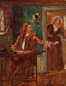 Peter Tordenskjold Gives A Letter About The Surrender Of Marstrand To The Maid by Wilhelm Nicolai Marstrand