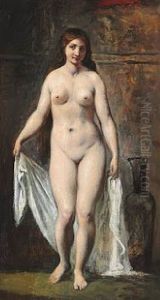 Staende Nogen Kvinde by Wilhelm Nicolai Marstrand