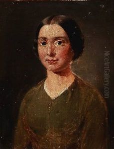 Portrait Of A Girl In A Green Dress