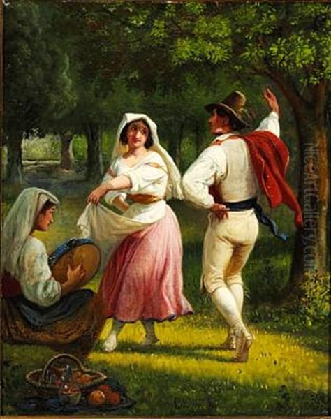 Young Italians Dancing And Playing Music - view 1