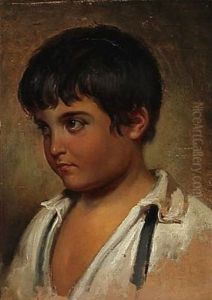 An Italian Boy (sketch) by Wilhelm Nicolai Marstrand