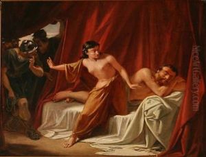 Samson Og Dalilah by Wilhelm Nicolai Marstrand