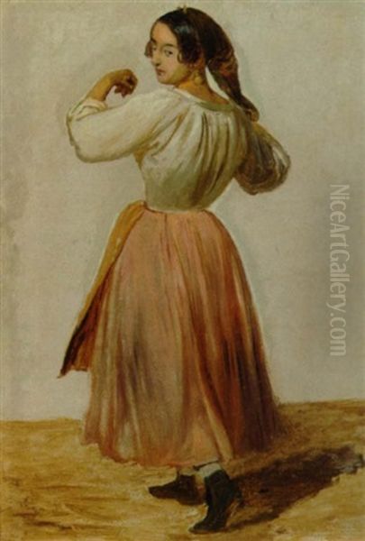Studie Af Dansende Italienerinde - view 1