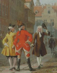 Holberg Gar Af Vejen For De To Narre Jacob Von Thybo Og Jean De France