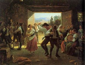 L'osteria by Wilhelm Nicolai Marstrand