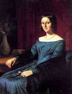 Portraet Af Grevinde Amelie Caroline Deloc Gardie