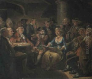Koncerten Pa 'tre Bytter' by Wilhelm Nicolai Marstrand