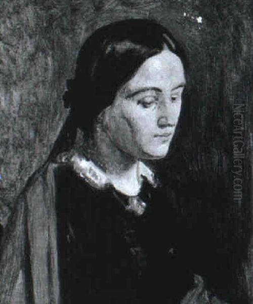 Portraetstudie Af Fru Jerichau - view 1