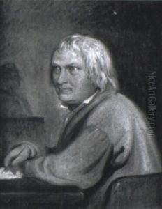 Portraet Af Bertel Thorvaldsen by Wilhelm Nicolai Marstrand