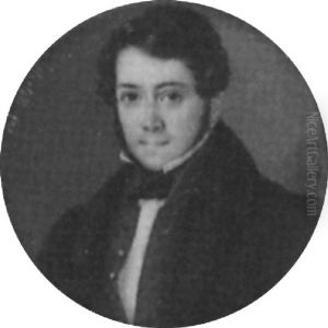 A Gentleman, In Brown Coat, Green Waistcoat, White Shirt And Black Stock by Alessandro Martelli