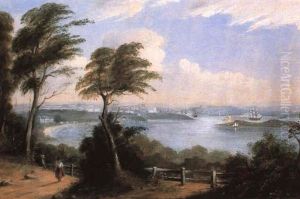 Sydney Harbour From Darling Point Road by Conrad Martens