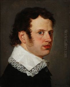 Portrait Of A Gentleman With A White Collar