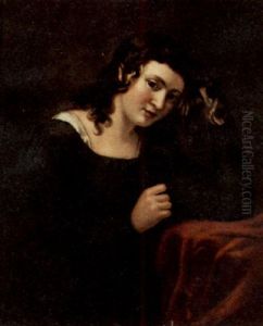 Portrait Of A Girl by Willem Johannes Martens